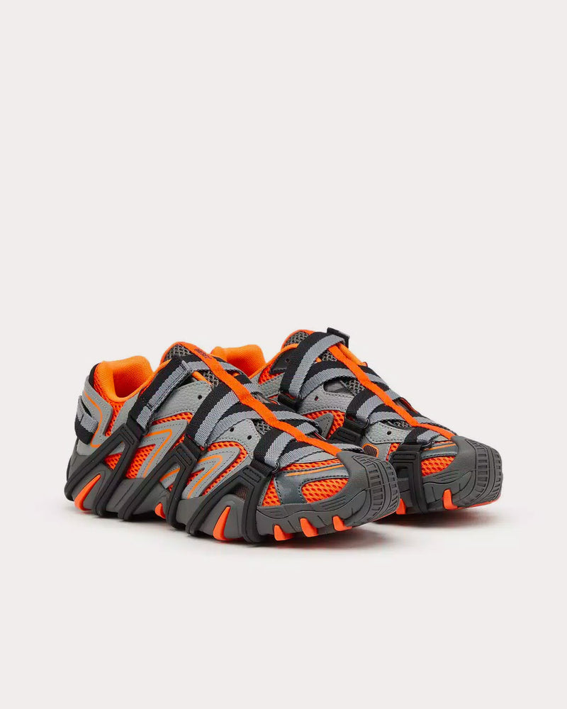 Diesel S-Prototype-Cr Grey / Orange Slip On Sneakers - 2