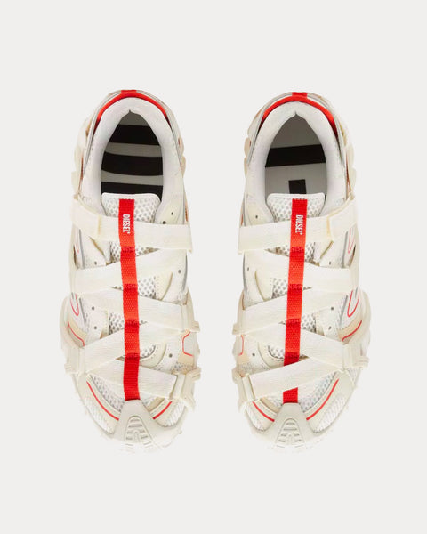 S-Prototype-Cr White / Orange Slip On Sneakers