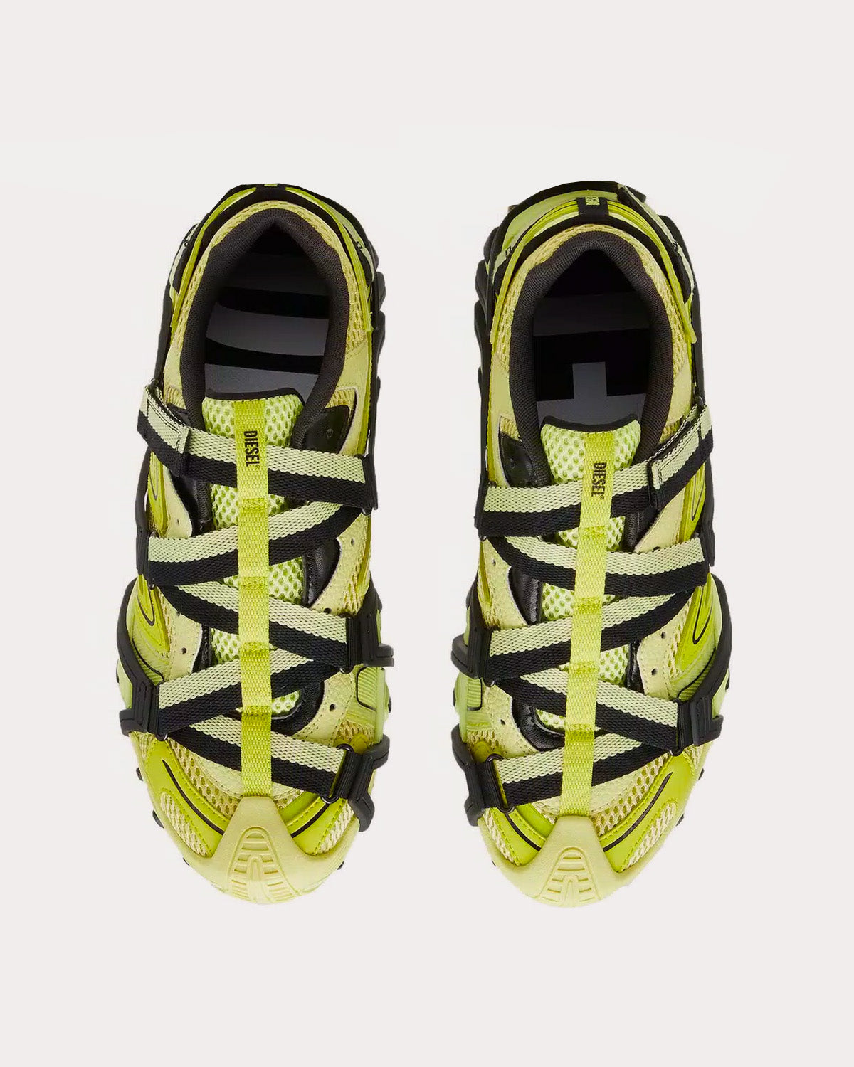 Diesel S Prototype Cr Yellow Black Slip On Sneakers Sneak in Peace