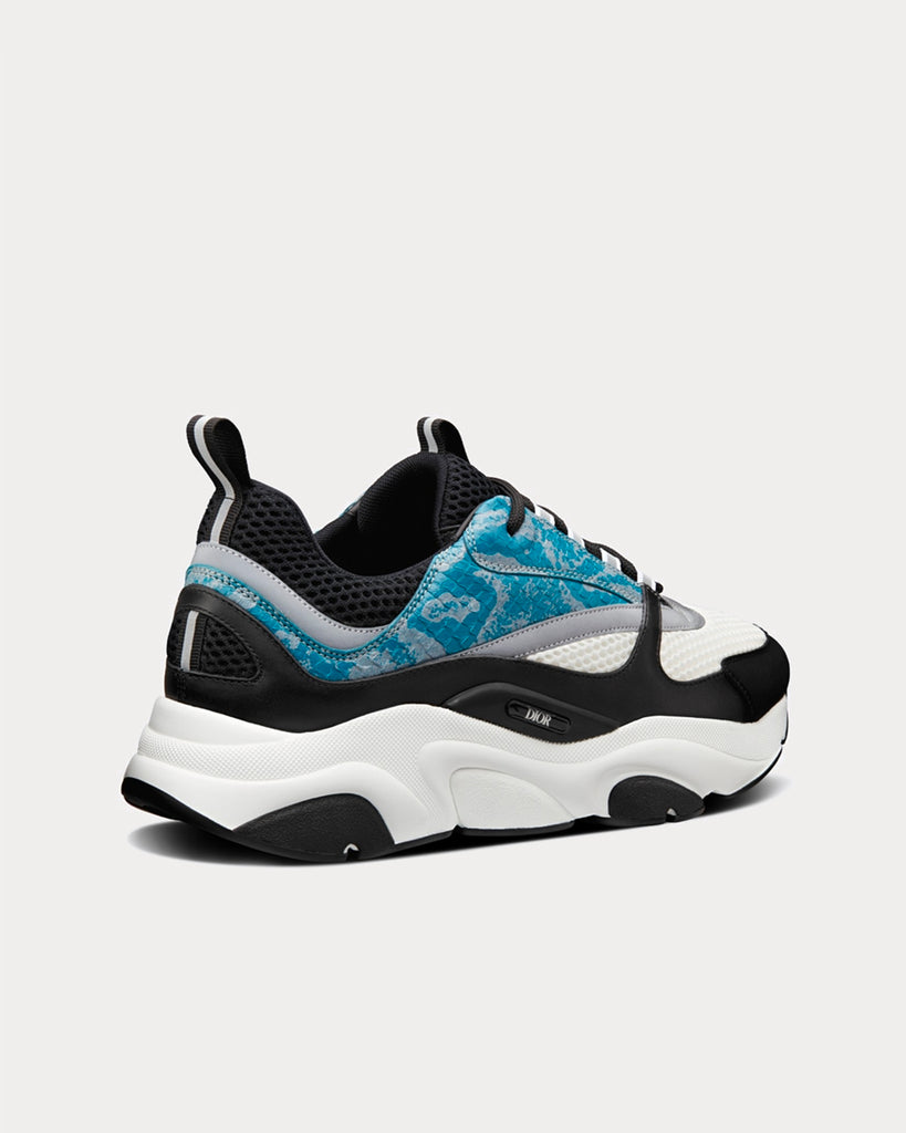 Dior B22 Blue Technical Mesh with Light Blue Smooth Calfskin Low Top  Sneakers - Sneak in Peace