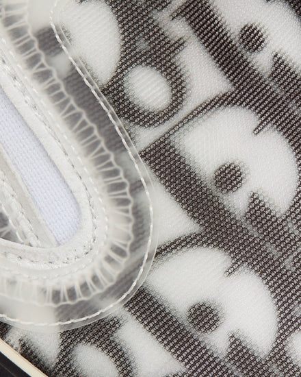 Dior B23 Black and White Dior Oblique Canvas Slip On Sneakers - 5