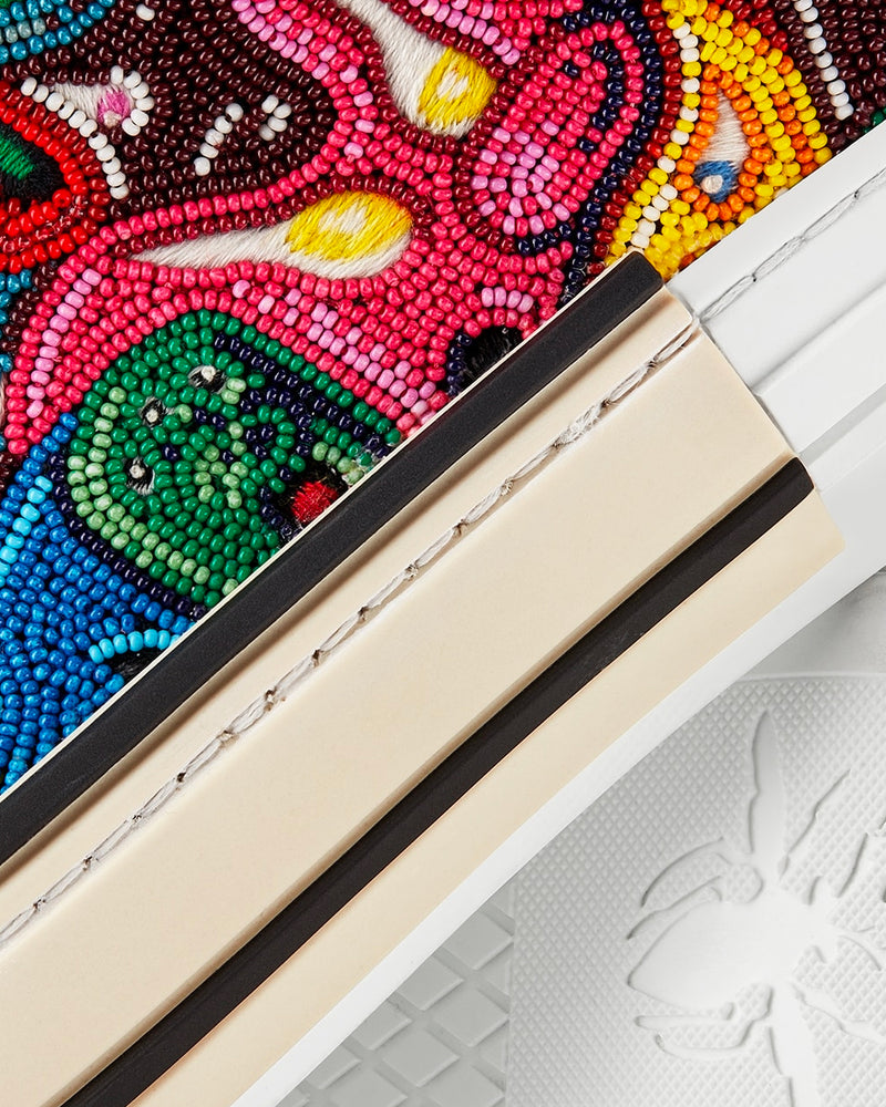 Dior x Kenny Scharf B23 Multicolor Resin Pearl Embroidery High Top Sneakers - 5