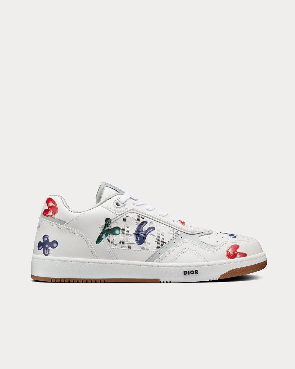 Dior x Kenny Scharf - B27 White Smooth Calfskin with Printed Motif Low Top Sneakers