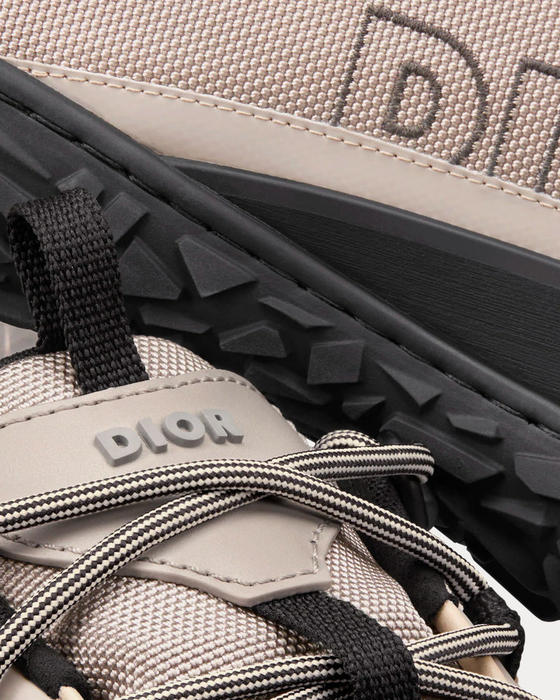 Dior Men's Diorizon Hiking Gray Technical Mesh and Black Rubber