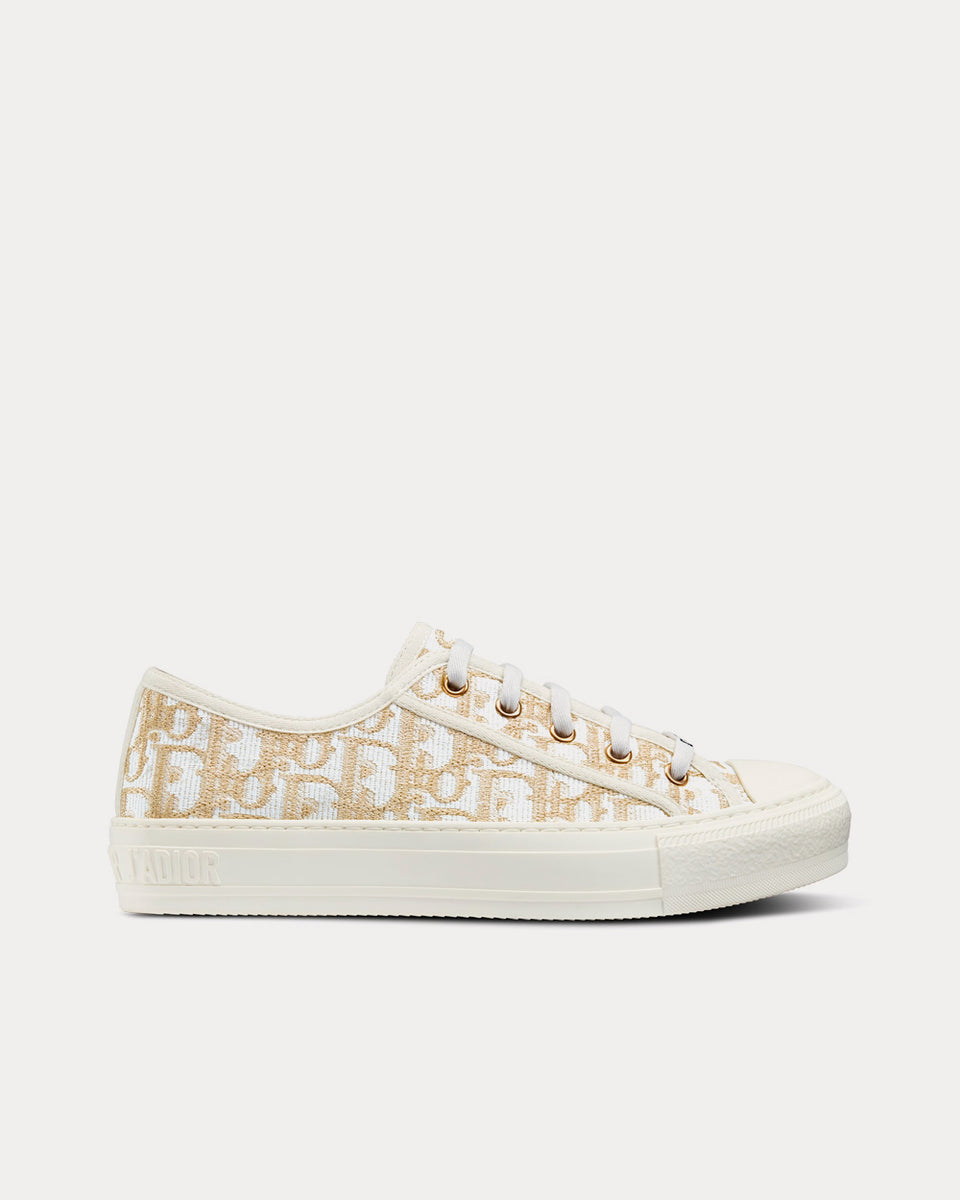 Dior Walk n Dior Gold Tone Dior Oblique Cotton With Metallic Thread dior-walk-n-dior-gold-tone-dior-oblique-cotton-with-metallic-thread