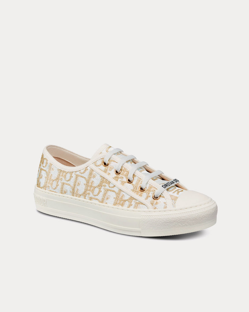 Dior Walk n Dior Gold Tone Dior Oblique Cotton with Metallic