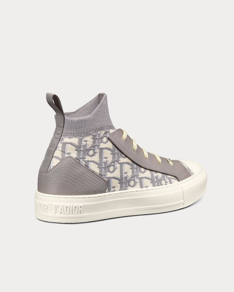 Dior Walk'N'Dior Gray Dior Oblique Technical Mesh Low Top Sneakers - 3