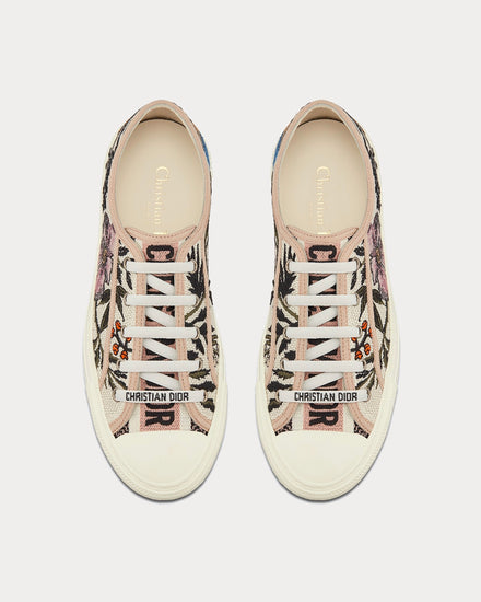 Dior Walk'n'Dior Rosa Mutabilis Embroidery Low Top Sneakers - 4