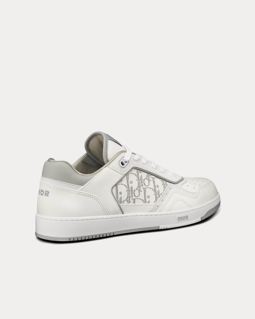 B27 Low-Top Sneaker White Smooth Calfskin and Dior Oblique Galaxy Leather