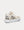 Addict Blue Toile de Jouy Embroidered Natural Shearling Low Top Sneakers