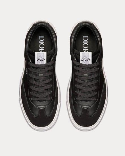 Dior B101 Black Smooth Calfskin and Nubuck Low Top Sneakers - 2
