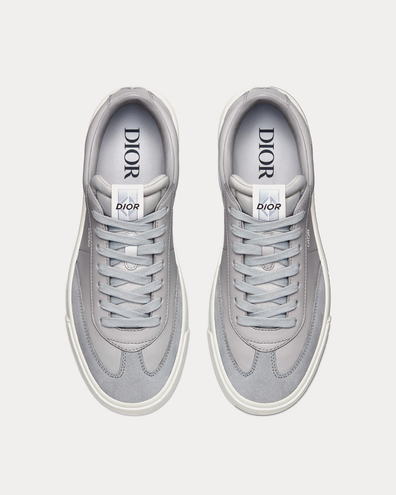 Dior B101 Dior Gray Smooth Calfskin and Nubuck Low Top Sneakers - 2