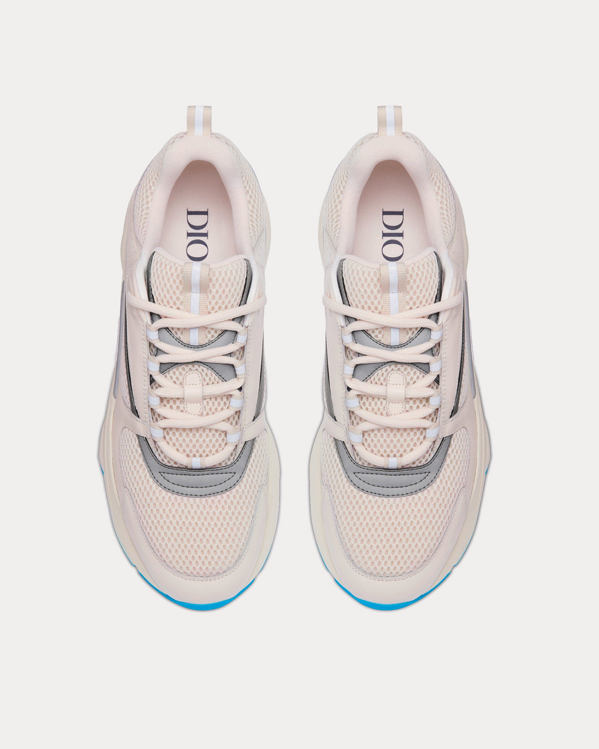 Dior B22 Cream Technical Mesh and Smooth Calfskin Low Top Sneakers Sneak in Peace