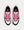B22 Pink and White Technical Mesh with Pink and Black Calfskin Low Top Sneakers