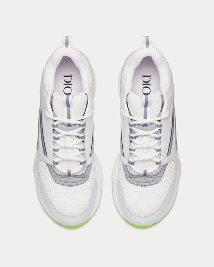 Dior B22 White Technical Mesh and Smooth Calfskin Low Top Sneakers - 2