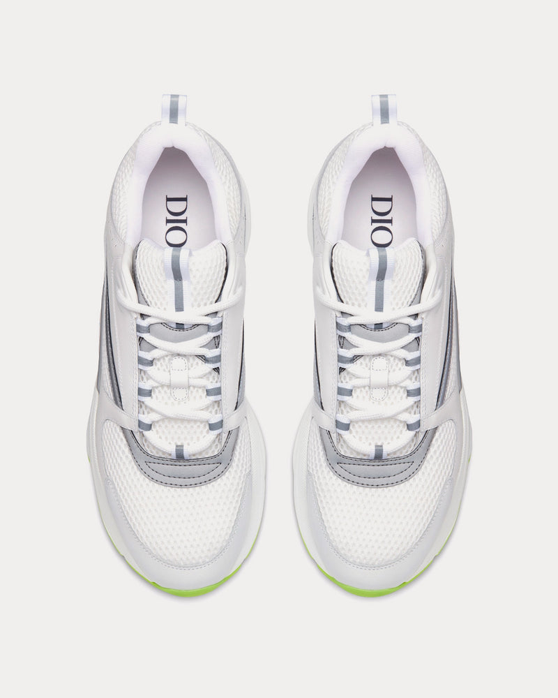 Dior B22 White Technical Mesh and Smooth Calfskin Low Top Sneakers - 2