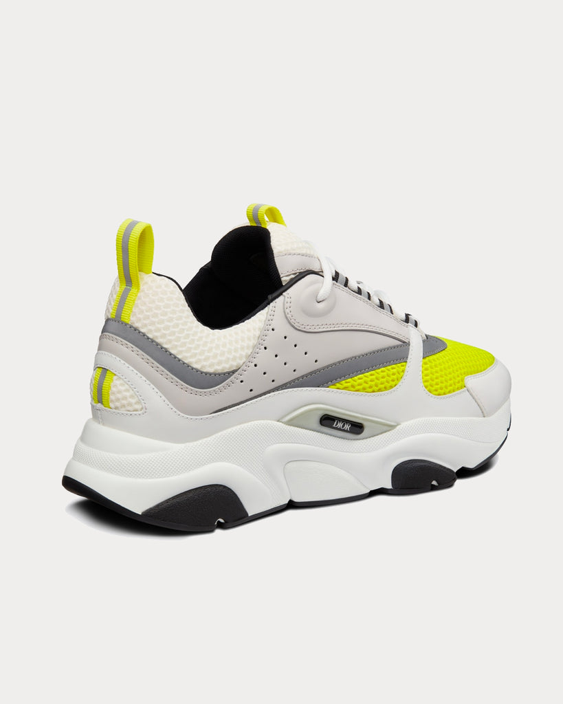 Dior B22 White and Yellow Technical Mesh with Beige and White