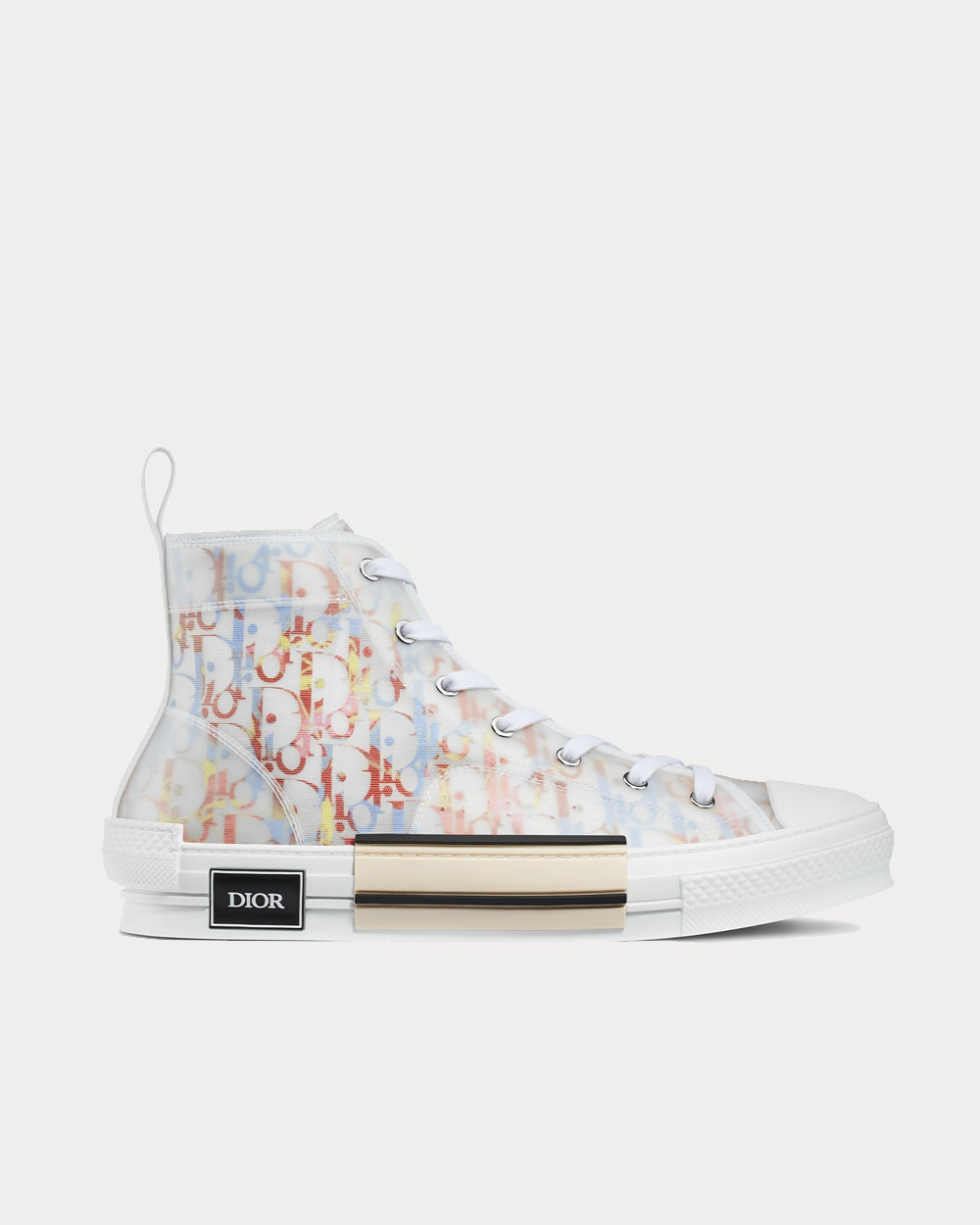 Dior Men's B23 Oblique Canvas High-Top Sneakers