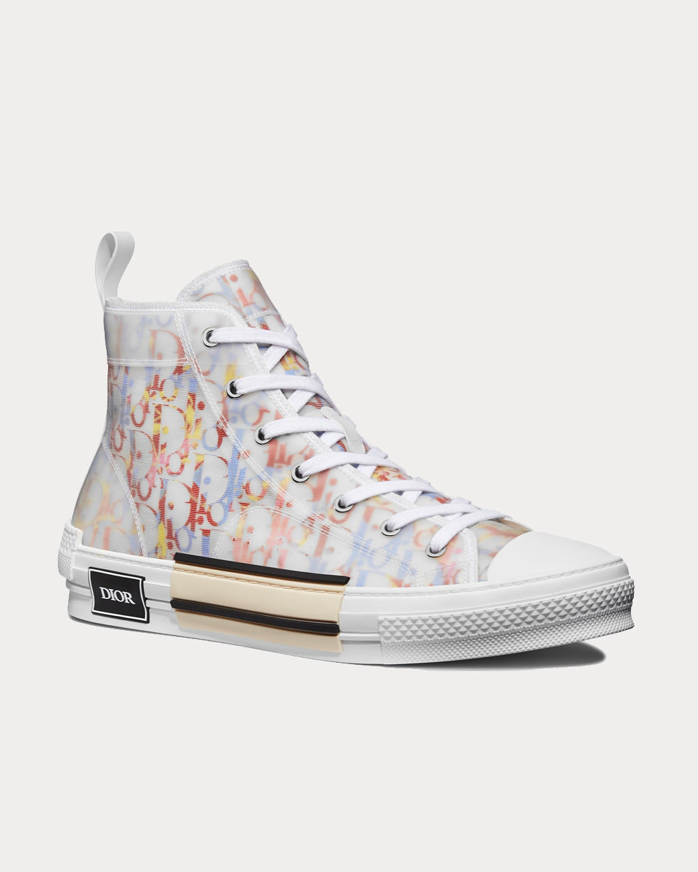 Dior B23 Multicolor Dior Oblique Canvas High Top Sneakers Sneak in Peace
