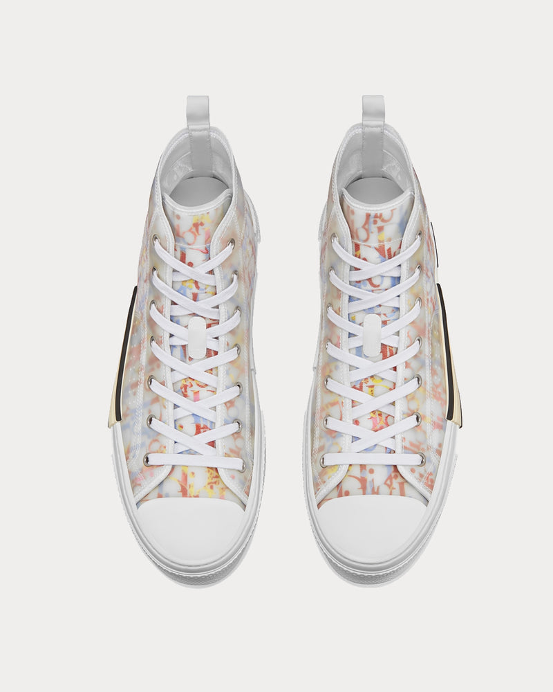 Dior B23 Multicolor Dior Oblique Canvas High Top Sneakers - 3