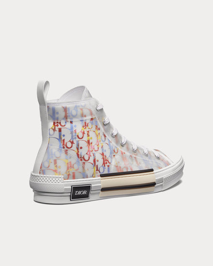 Dior B23 Multicolor Dior Oblique Canvas High Top Sneakers - 4