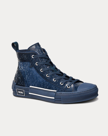 DIOR | B23 OBLIQUE TRANSPARENT HIGH SNEAKERS スニーカー dior sneakers men B23 HT Oblique Transparency H060 White