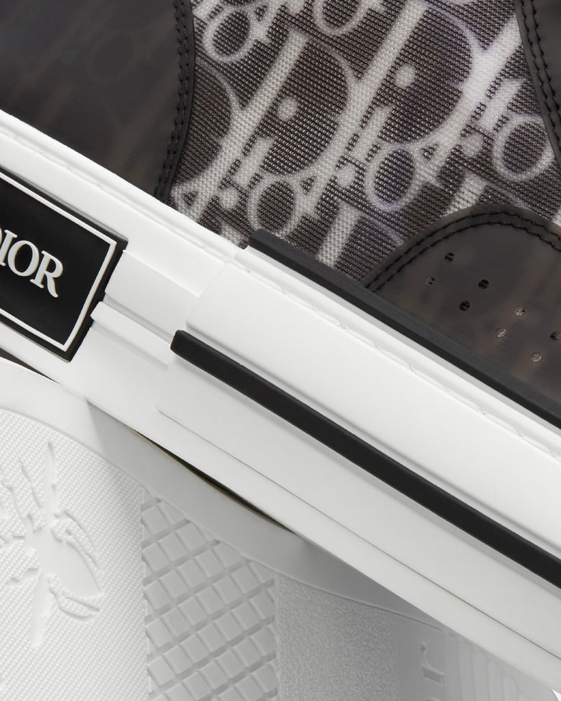 B23 High-Top Sneaker White and Black Dior Oblique Canvas