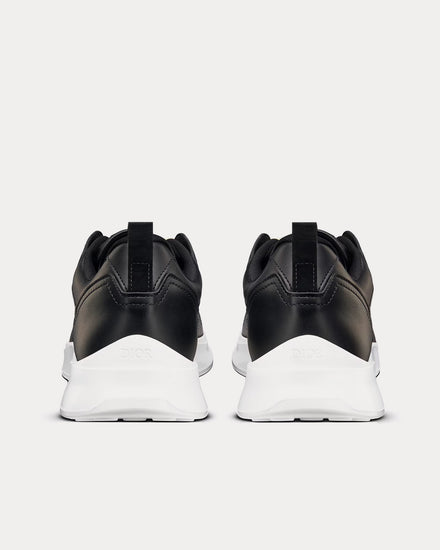 Dior B25 Black Smooth Calfskin and Beige and Black Dior Oblique Jacquard Low Top Sneakers - 4