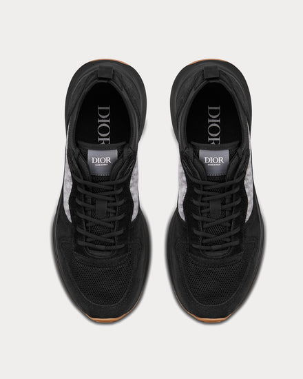Dior B25 Runnner Black Dior Oblique Canvas and Suede Low Top Sneakers - 3