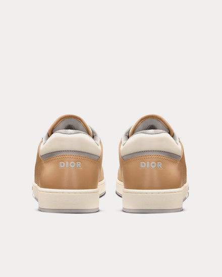 Dior B27 Beige and Cream Smooth Calfskin with Cream Dior Oblique Jacquard Low Top Sneakers - 4