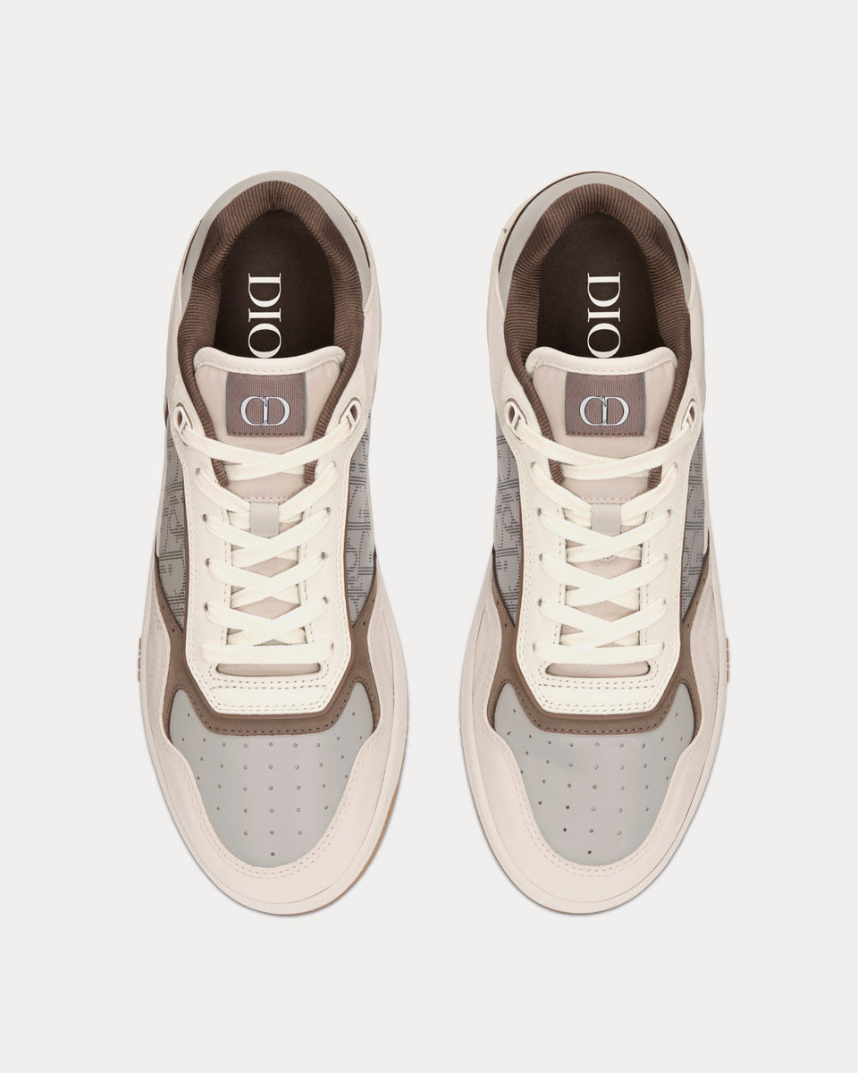 Dior B27 Cream and Greige Smooth Calfskin with 'Christian Dior 1947'  Signature and Greige Dior Oblique Galaxy Leather Low Top Sneakers - Sneak  in Peace