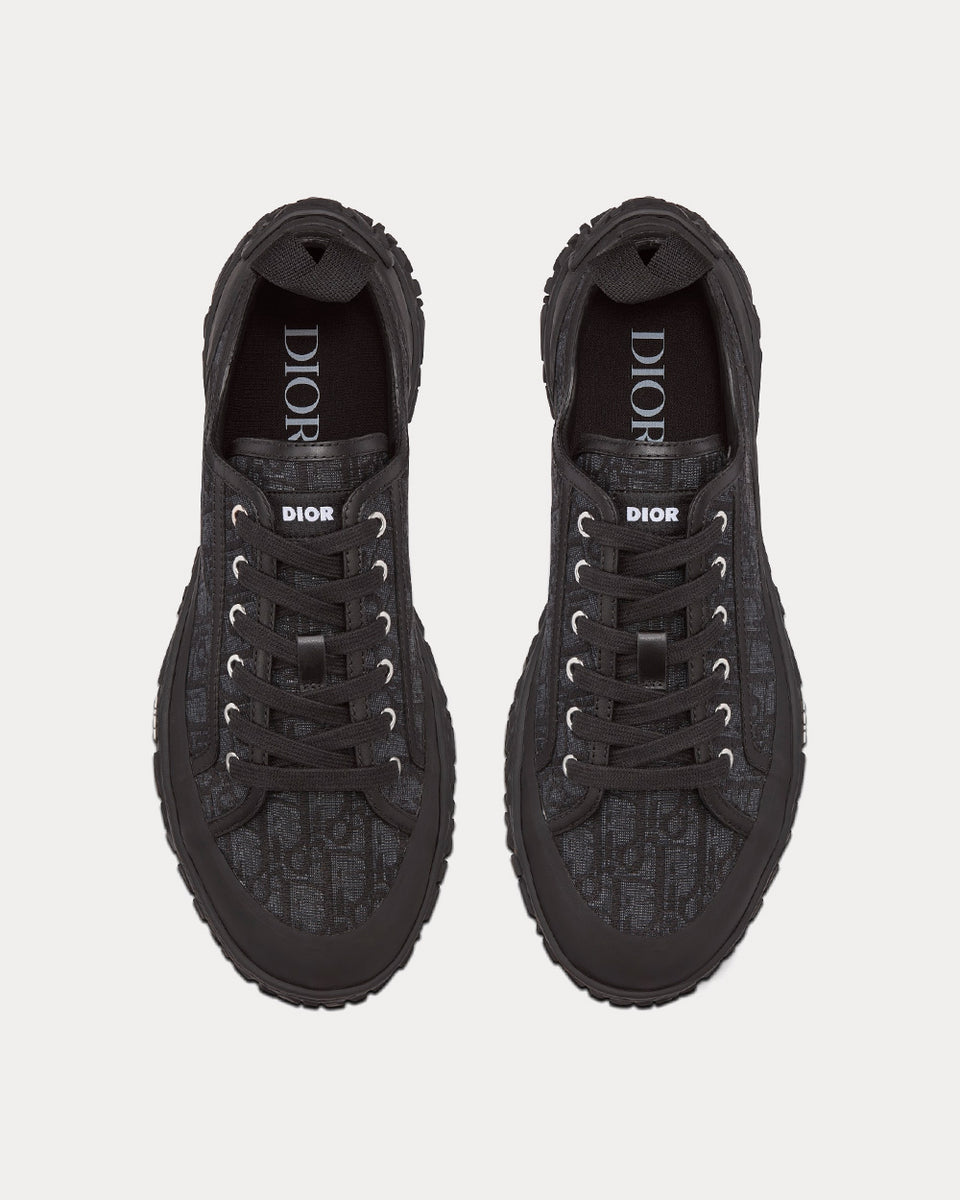 Dior B28 Black Dior Oblique Jacquard and Rubber Low Top Sneakers - Sneak in Peace