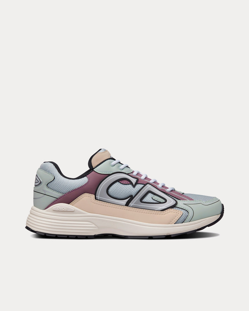 Dior Men's B30 Gray Mesh with Light Green, Beige and Lavender