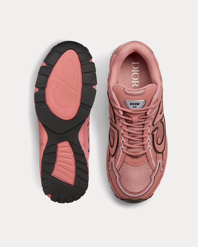 Dior B22 Pink Technical Mesh and Smooth Calfskin Low Top Sneakers - Sneak  in Peace