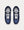 D-Player Quilted Nylon Navy Blue High Top Sneakers