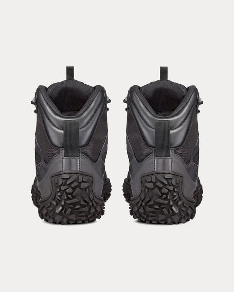 Diorizon Hiking Ankle Boot Black Technical Mesh and Rubber High Top Sneakers
