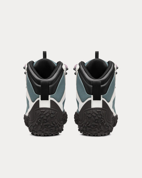 Diorizon Hiking Ankle Boot Green-Gray Technical Mesh and Black Rubber High Top Sneakers