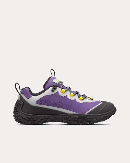 Dior Diorizon Hiking Purple Technical Mesh with Black Rubber Low Top Sneakers - 1