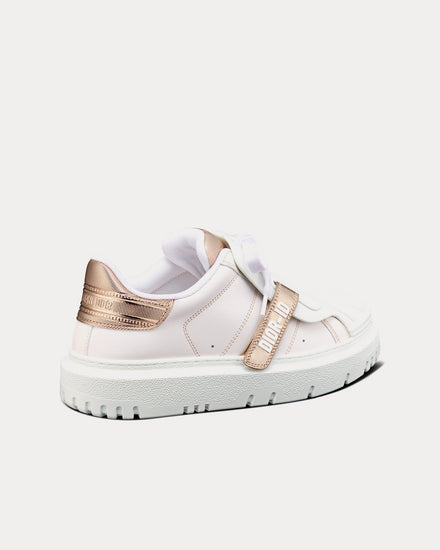 Dior Women's Dior-ID White Calfskin and Gold-Tone Laminate Low Top