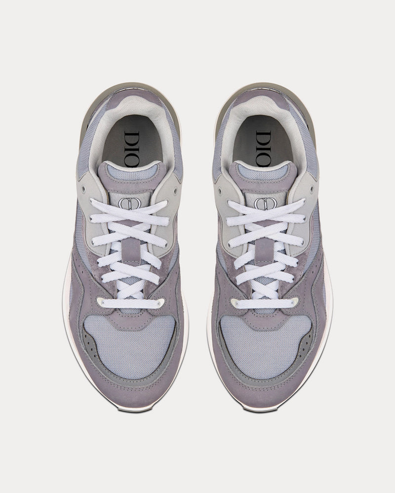 Dior B29 Gray Technical Mesh, Suede and Smooth Calfskin Low Top Sneakers - 2