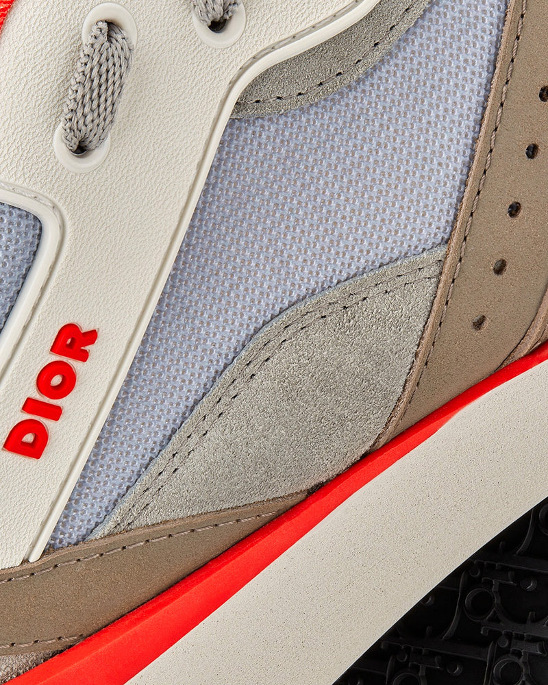 ディオール　スニーカー　ローカット　B29 トロッター　箱付　保存袋付　グレー Dior B29 Grey Mesh Suede Reflective Low-top Sneakers - 7.5