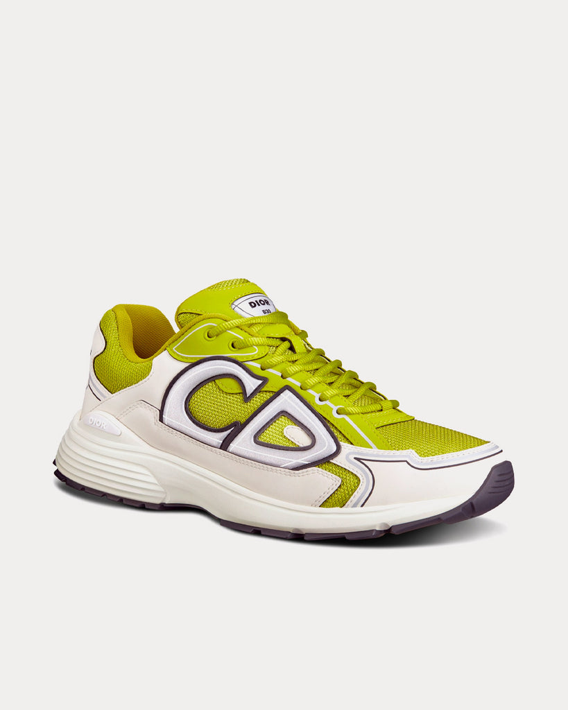 Dior B22 White and Yellow Technical Mesh with Beige and White