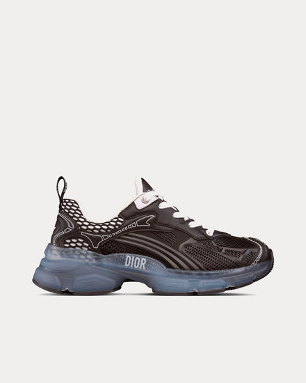 Dior Vibe Black Technical Fabric, Mesh and Rubber Low Top Sneakers - 1