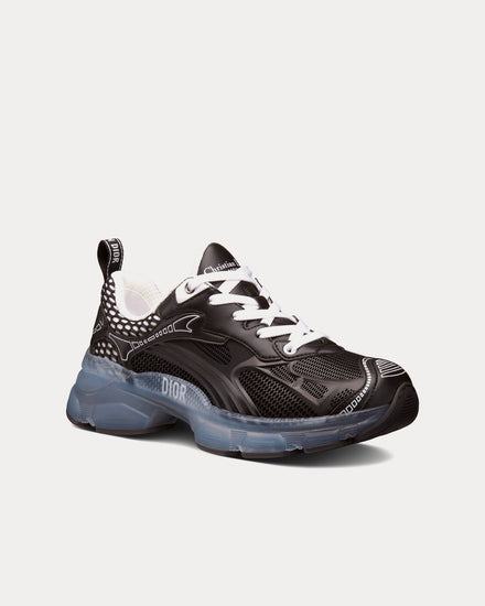 Dior Vibe Black Technical Fabric, Mesh and Rubber Low Top Sneakers - 3