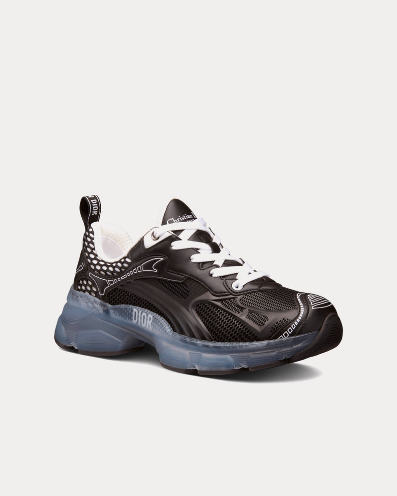 Dior Vibe Black Technical Fabric, Mesh and Rubber Low Top Sneakers - 3