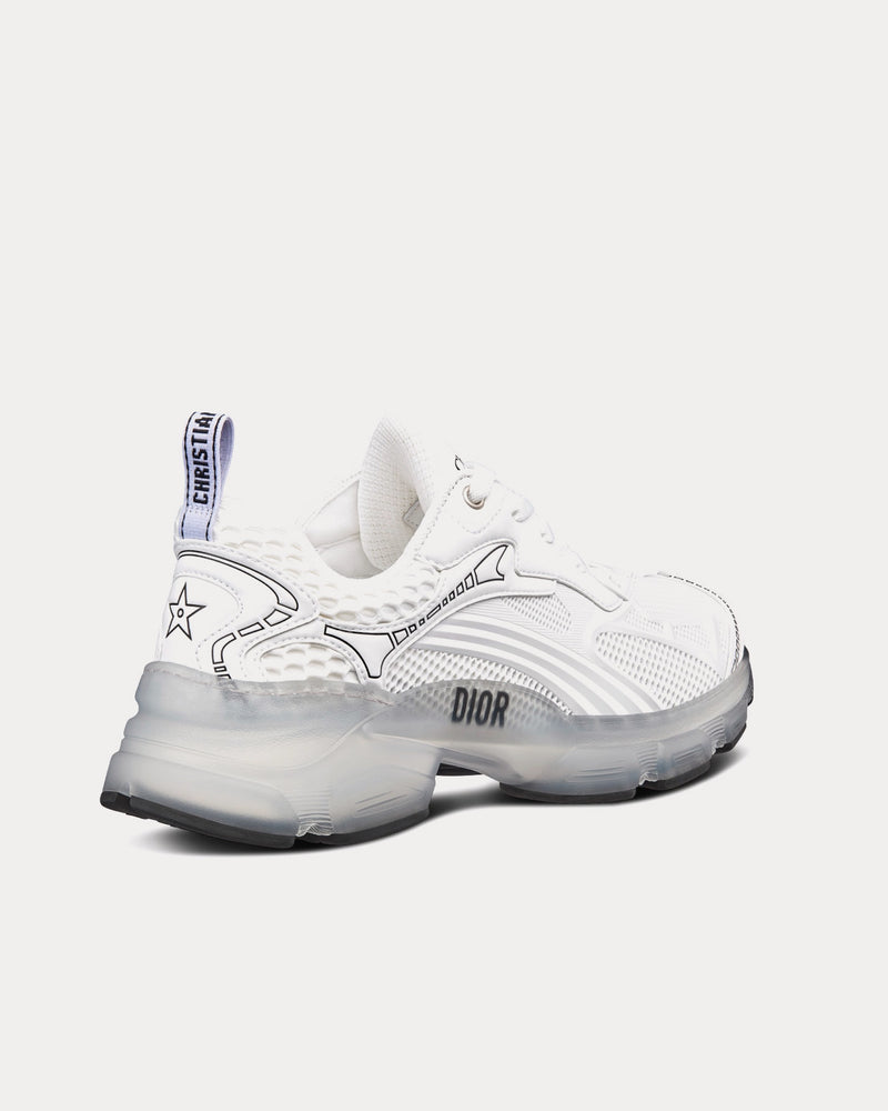 Dior Vibe White Technical Fabric, Mesh and Rubber Low Top Sneakers - 4