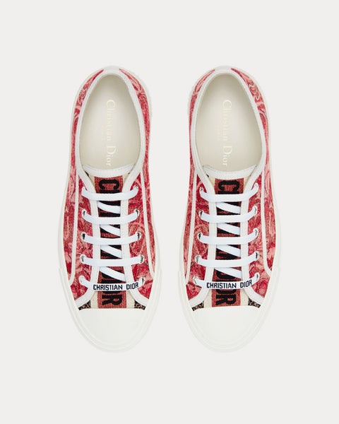 Red and white christian dior sneakers Clearance