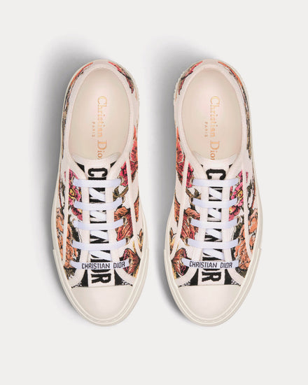 Dior Walk'n'Dior White Multicolor Cotton with Dior Jardin Botanique Embroidery Low Top Sneakers - 2