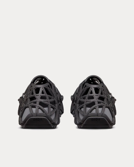 Dior Dior Warp Black Cosmo Rubber with Warped Cannage Motif Sandals - 4