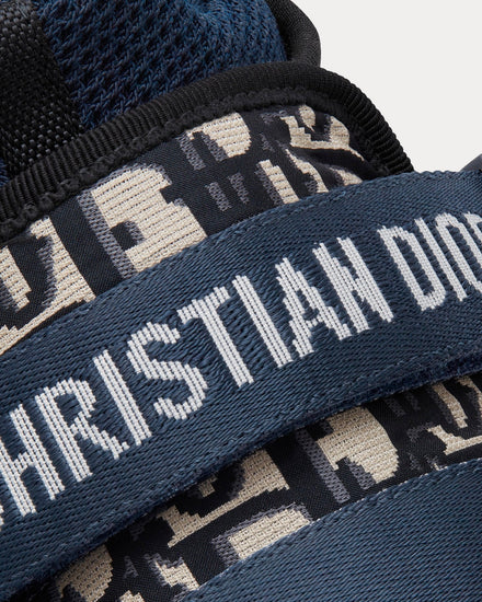 Dior Women's D-Wander Deep Blue Dior Oblique Technical Fabric Low